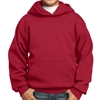 Youth Core Fleece Pullover Hooded Sweatshirt - Red PC90YHRed