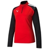 Puma Women's Team Liga 25 Training 1/4 Zip Top - Red/Black 657253-01