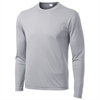 Sport Tek Long Sleeve Performance Shirt - Silver Silver-ST350LS