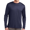 Sport Tek Youth Long Sleeve Performance Shirt - Navy YST350LSNav