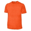 Sport Tek Youth Heather Contender Tee - Deep Orange Heather YST360-ORNG