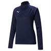 Puma Women's Team Liga 25 Training 1/4 Zip Top - Navy/White 657253-06