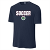 SPSI Supporter SOCCER Logo Short Sleeve Performance Jersey - Navy SPSI-ST350NVSC