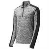 Sport Tek Posi Charge 1/4 Zip Pullover Top - Black Electric/Black ST397Blk