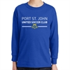 Port St. John United SC Youth Long Sleeve T-Shirt - Blue PSJU-5400B