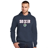 SPSI SOCCER Club Hooded Logo Sweatshirt - Navy SPSI-PC78HNVSC