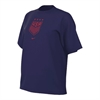 Nike USA Woman Crest Wash Tee 2023 - Loyal Blue DO2851-422