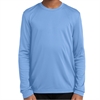 Sport Tek Youth Long Sleeve Performance Shirt - Light Blue YST350LS-LB