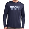 PBG Predators Long Sleeve Performance Shirt - Navy ST350LS-PBG