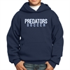 PBG Predators Youth Hooded Sweatshirt - Navy PC90YH-PBG