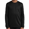 Sport Tek Youth Long Sleeve Performance Shirt - Black YST350LSBlk