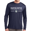 Martin United FC Long Sleeve Performance Logo Shirt - Martin United ST350LS-MU