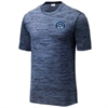 PBG Predators Club Heather Performance Shirt - Carolina Blue/True Navy/Black ST390-PBG