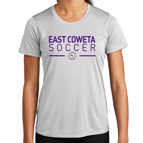 East Coweta High School Women's Performance Shirt - Silver ECHS-LST350SLV