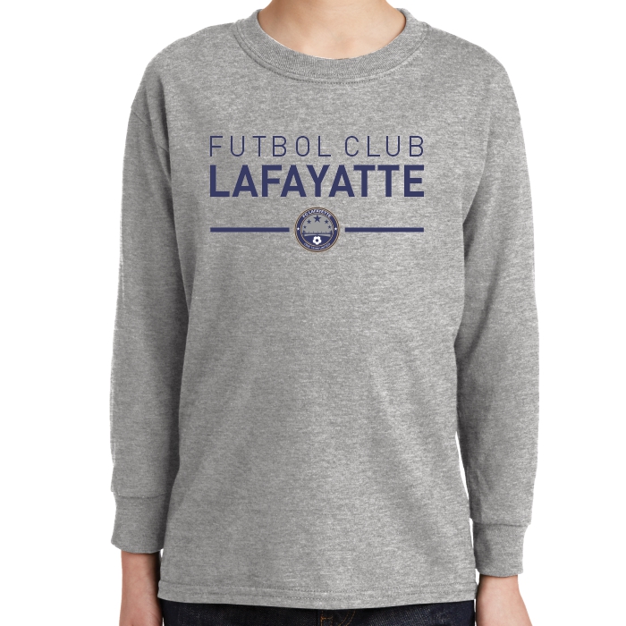 FC Lafayette Youth Long Sleeve T-Shirt - Sport Grey FCL-5400B-SP