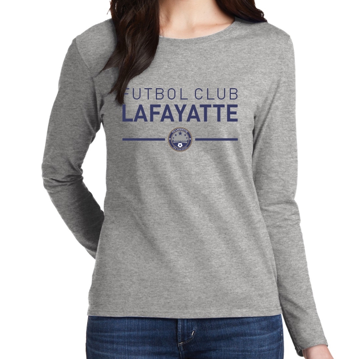 FC Lafayette Women's Long Sleeve T-Shirt - Sports Grey FCL-G5400L-SG