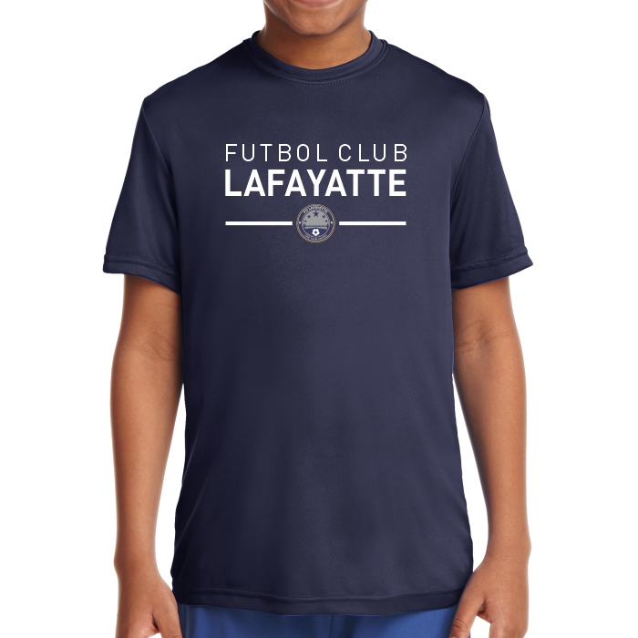 FC Lafayette Youth Short Sleeve Performance Shirt - Navy FCL-YST350