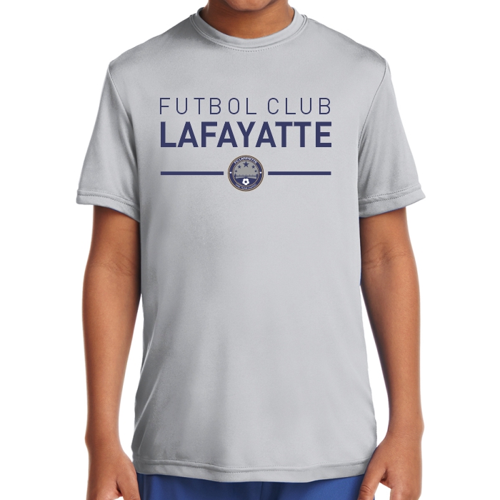 FC Lafayette Youth Performance Shirt - Silver FCL-YST350S