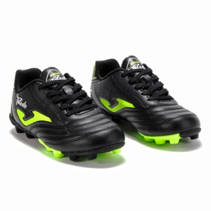 Joma Junior Toledo 2501 FG - Black/Neon Yellow TOJS2501HG