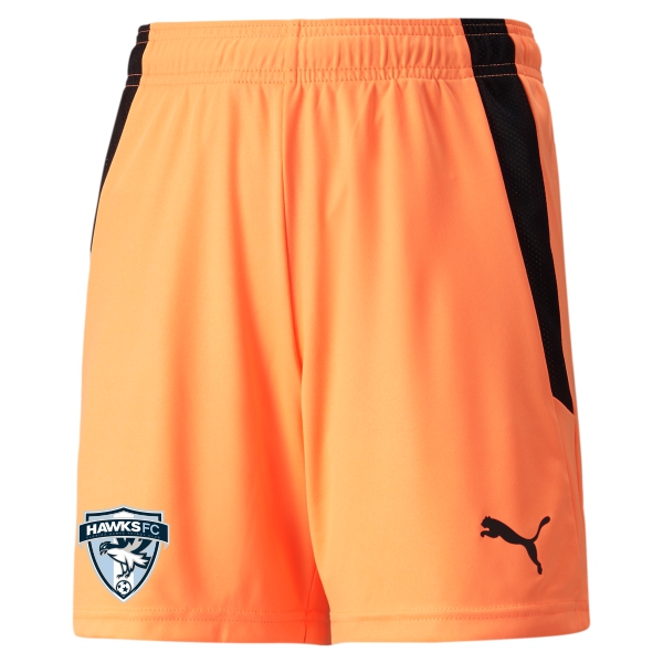 Florida Hawks FC Puma Youth Team Liga 25 Goalkeeping Shorts - Neon Citrus/Black FHFC-704931-21