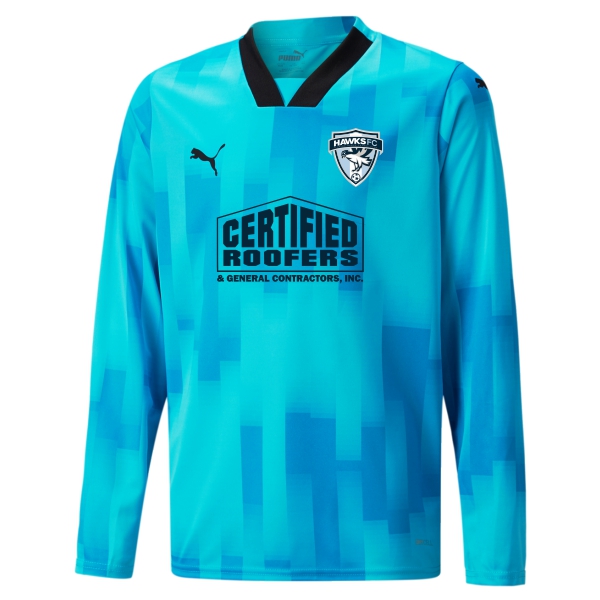 Florida Hawks FC Puma Team Target LS Goalkeeper Jersey - Bright Aqua/Black FHFC-705646-02