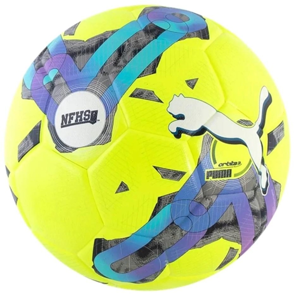 Puma Orbita 3 TB NFHS Soccer Ball Size 5 - Lemon Tonic/Multi Colour 08401502010101