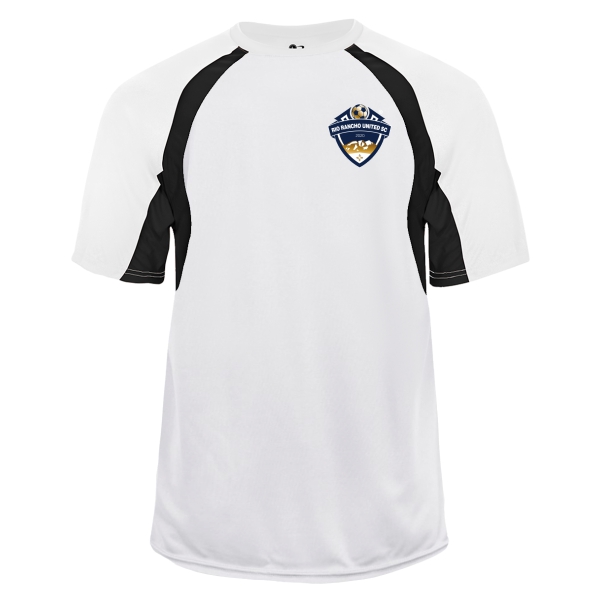 Rio Rancho United Badger Youth Hook Tee - White/Black RRU-214400WHBK