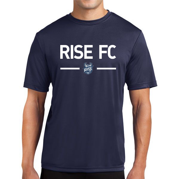 Rise FC Short Sleeve Performance Shirt - Navy RFC-ST350