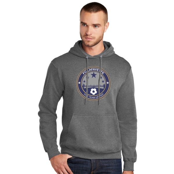 FC Lafayette Club Hooded Logo Sweatshirt - Graphite Heather FCL-PC78HGH