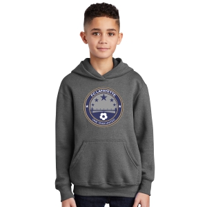 FC Lafayette Youth Hooded Logo Sweatshirt - Graphite Heather FCL-PC90YHGH