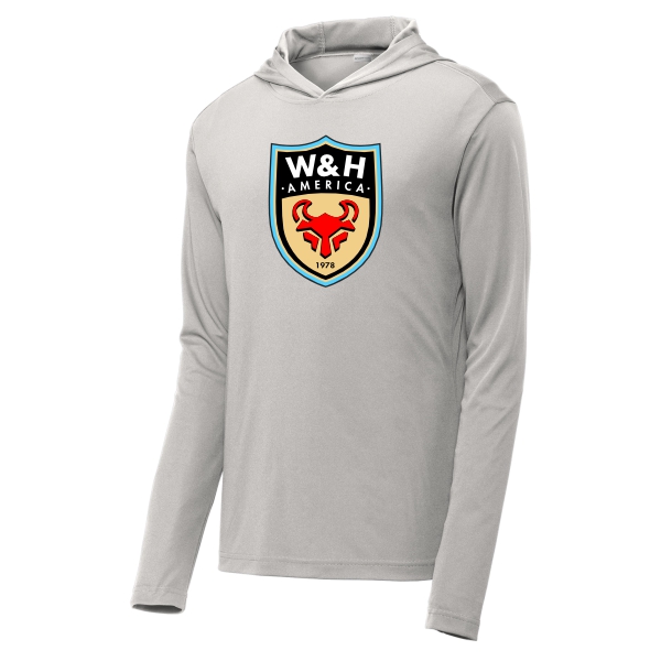 W&H America Competitor Hooded Pullover - Silver WHA-ST358SV