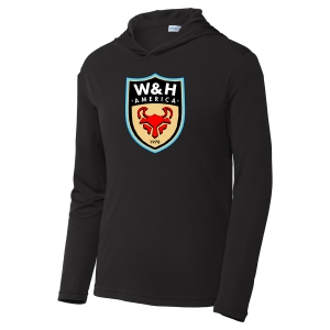 W&H America Youth Competitor Hooded Pullover - Black WHA-YST358BK