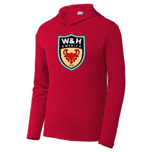 W&H America Youth Competitor Hooded Pullover - Red WHA-YST358RD