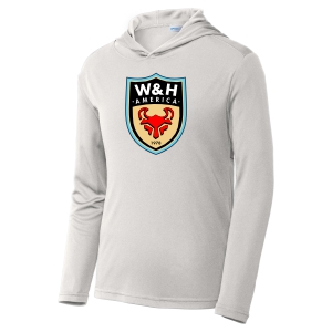 W&H America Youth Competitor Hooded Pullover - Silver WHA-YST358SV