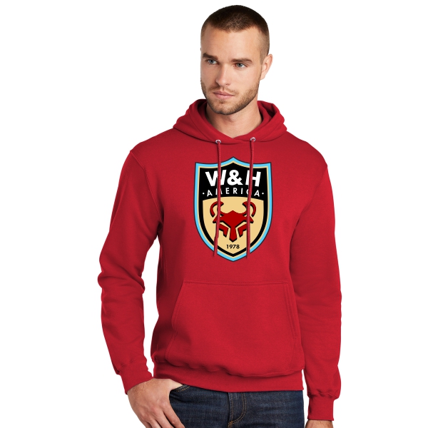 W&H America Club Hooded Logo Sweatshirt - Red WHA-PC78HRD