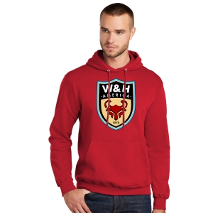 W&H America Club Hooded Logo Sweatshirt - Red WHA-PC78HRD