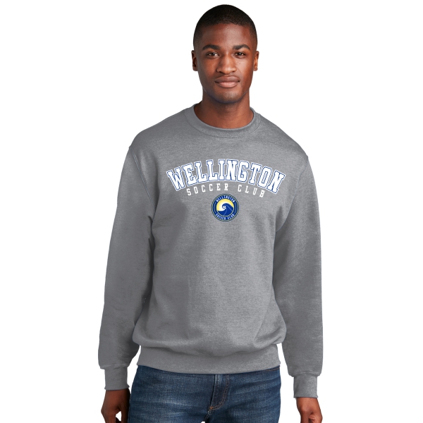 Wellington Soccer Club Core Fleece Crewneck Sweatshirt - Athletic Heather WSC-PC78AH