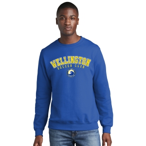 Wellington Soccer Club Core Fleece Crewneck Sweatshirt - Royal Blue WSC-PC78RY