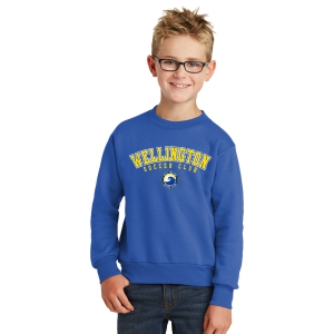 Wellington Soccer Club Youth Core Fleece Crewneck Sweatshirt - Royal Blue WSC-PC90YRY