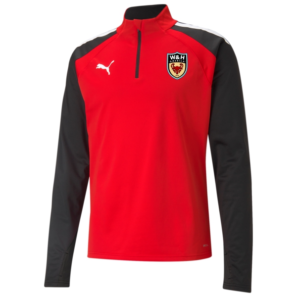 W&H America Puma Team Liga 25 Training 1/4 Zip Top - Red/Black WHA-657236-01