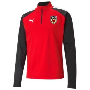 W&H America Puma Team Liga 25 Training 1/4 Zip Top - Red/Black WHA-657236-01