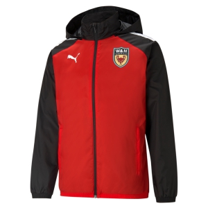 W&H America Puma Youth Team Liga 25 All Weather Jacket - Red/Black WHA-657246-01