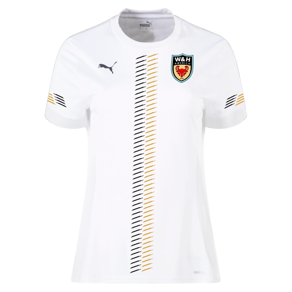 W&H America Puma Women's Team Goal Matchday Jersey - White/Grey WHA-705749-04