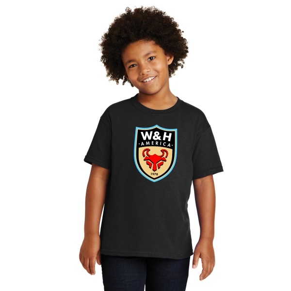 W&H America Youth Supporter T-shirt - Black WHA-G5000BBK