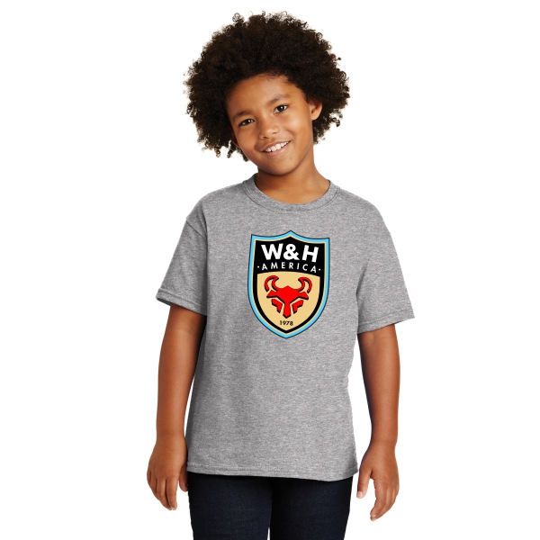 W&H America Youth Supporter T-shirt - Sport Grey WHA-G5000BSG